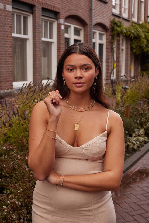 BOX CHOKER NECKLACE GOLD